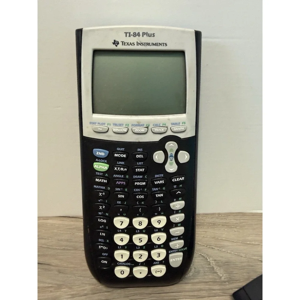 Texas Instruments TI-84 Plus Edition Graphing Calculator With Cover Tested